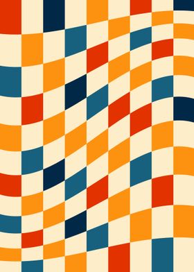 Psychedelic Checker Retro