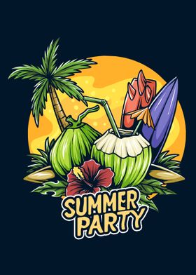 Summer party surf land