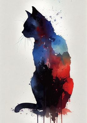 Cat Watercolor