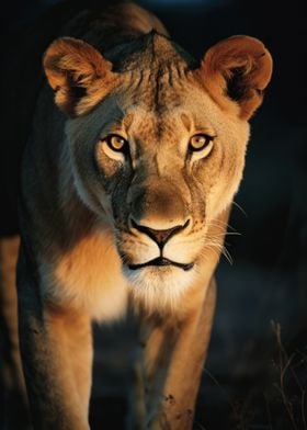 Lioness Wildlife Portrait