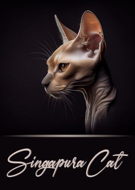 Elegant Singapura Cat