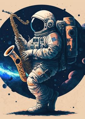 Astronaut saxophone