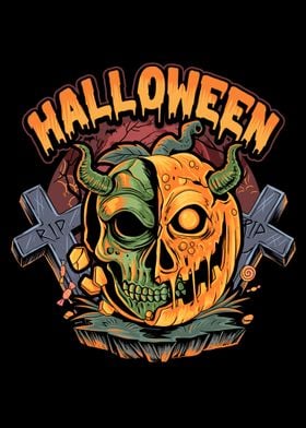 Halloween skull