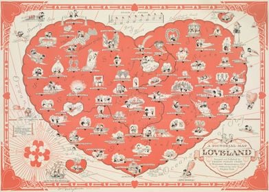 Pictorial map of loveland