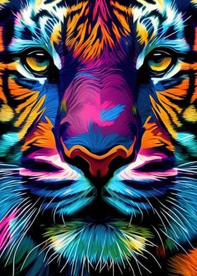 Colorful Tiger Animals