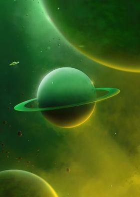 The Green Planet Space Art