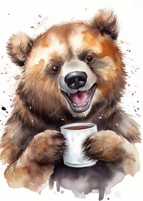 Coffee with Cute Bear