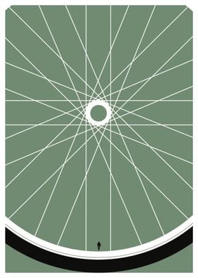 Bicycle road cyclist green