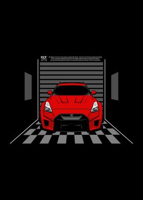 Art Car Nissan GTR Red