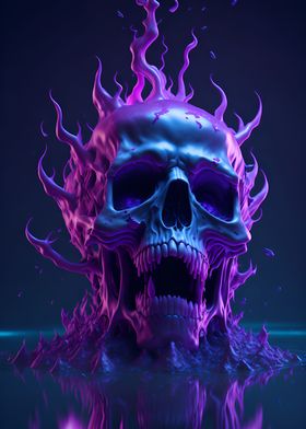 Surreal Mystic Skull