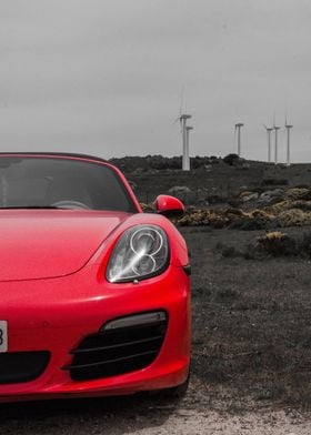 Red Porsche Carrera