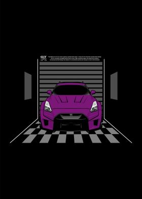 Art Car Nissan GTR Purple