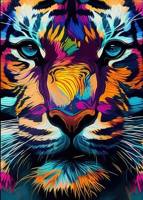 Colorful Tiger Animals