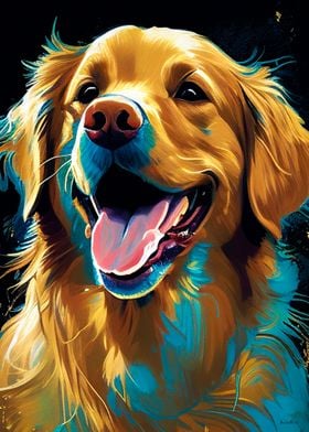 Cheerful Golden Canine