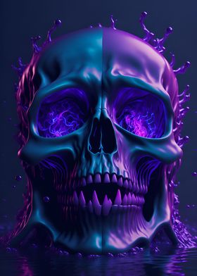 Surreal Mystic Skull