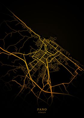 Fano City Map Gold
