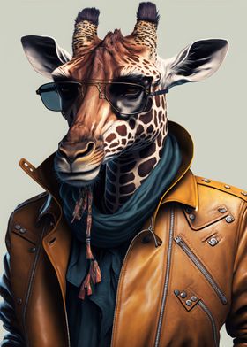 Street smart giraffe