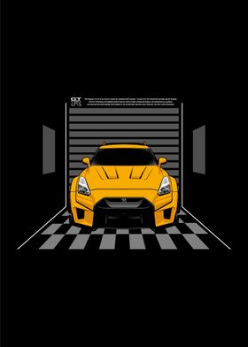 Art Car Nissan GTR Yellow