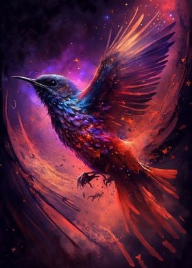 Mystical Galaxy Bird