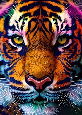 Colorful Tiger Animals