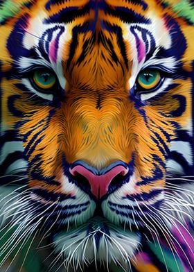 Colorful Tiger Animals