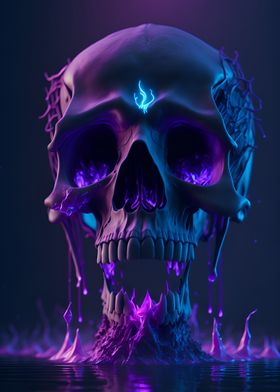 Surreal Mystic Skull