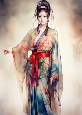 Traditional Hanfu Girl