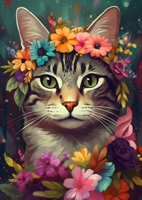 Cat Flowers 1