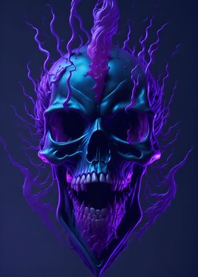 Surreal Mystic Skull