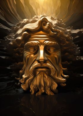 Golden Seas Greek Poseidon