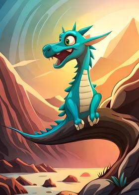 Baby Dragon 3D Cartoon 