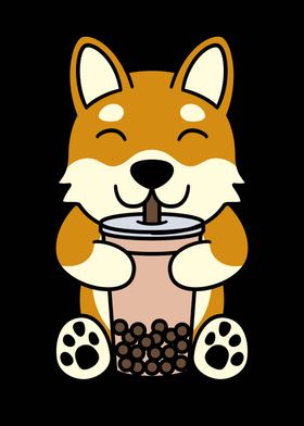 Shiba Inu Bubble Tea 