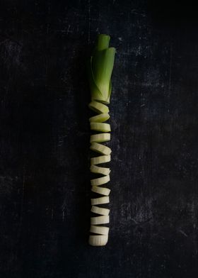 A Sliced Leek