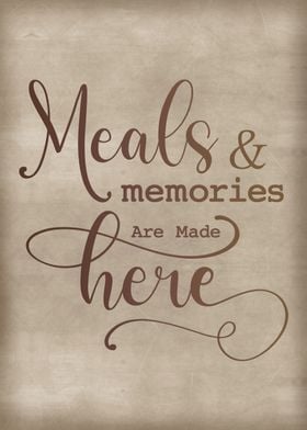 Meals and memories