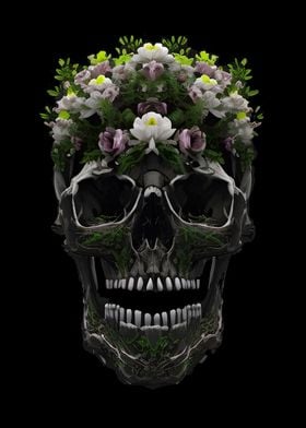 Floral Skull Fusion