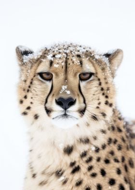 Cheetah in Snow