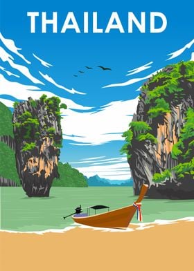 Thailand Travel Poster