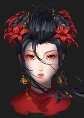 Geisha Red Roses