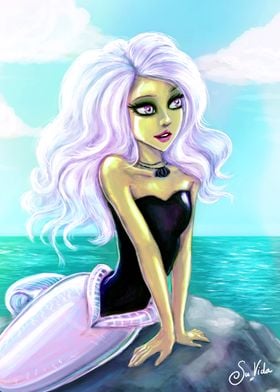 Pastel Goth Mermaid