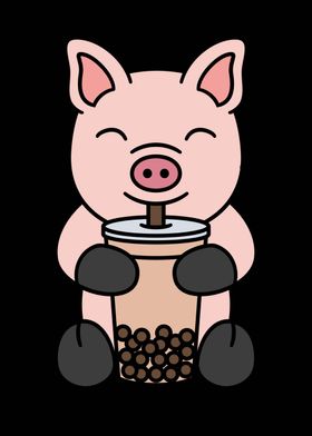 Mini Pig Bubble Tea 