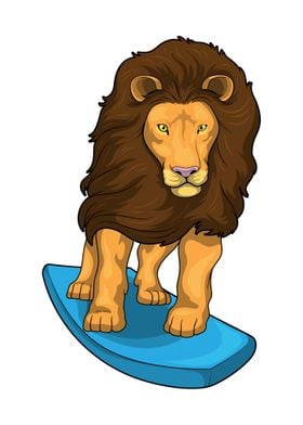 Lion Surfer Surfboard