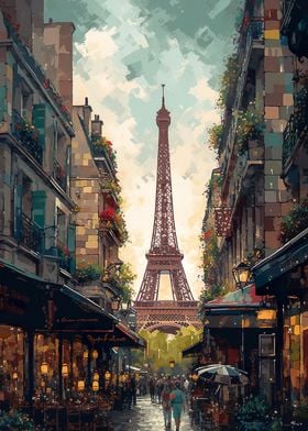 Watercolor of Paris