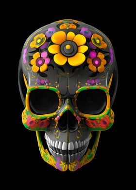 Floral Skull Fusion