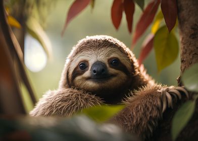 Portrait of a sloth 