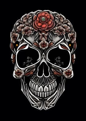 Floral Skull Fusion