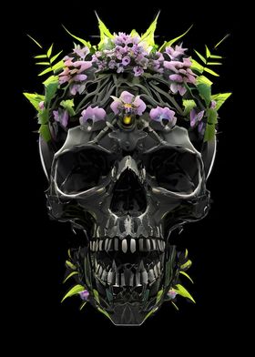 Floral Skull Fusion