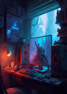 Gaming Room Gamer Game