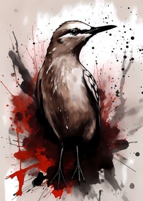 Brown Noddy Bird Painting