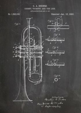 Trumpet patent 1920