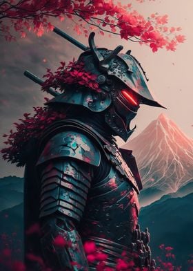 Japanese samurai sakura